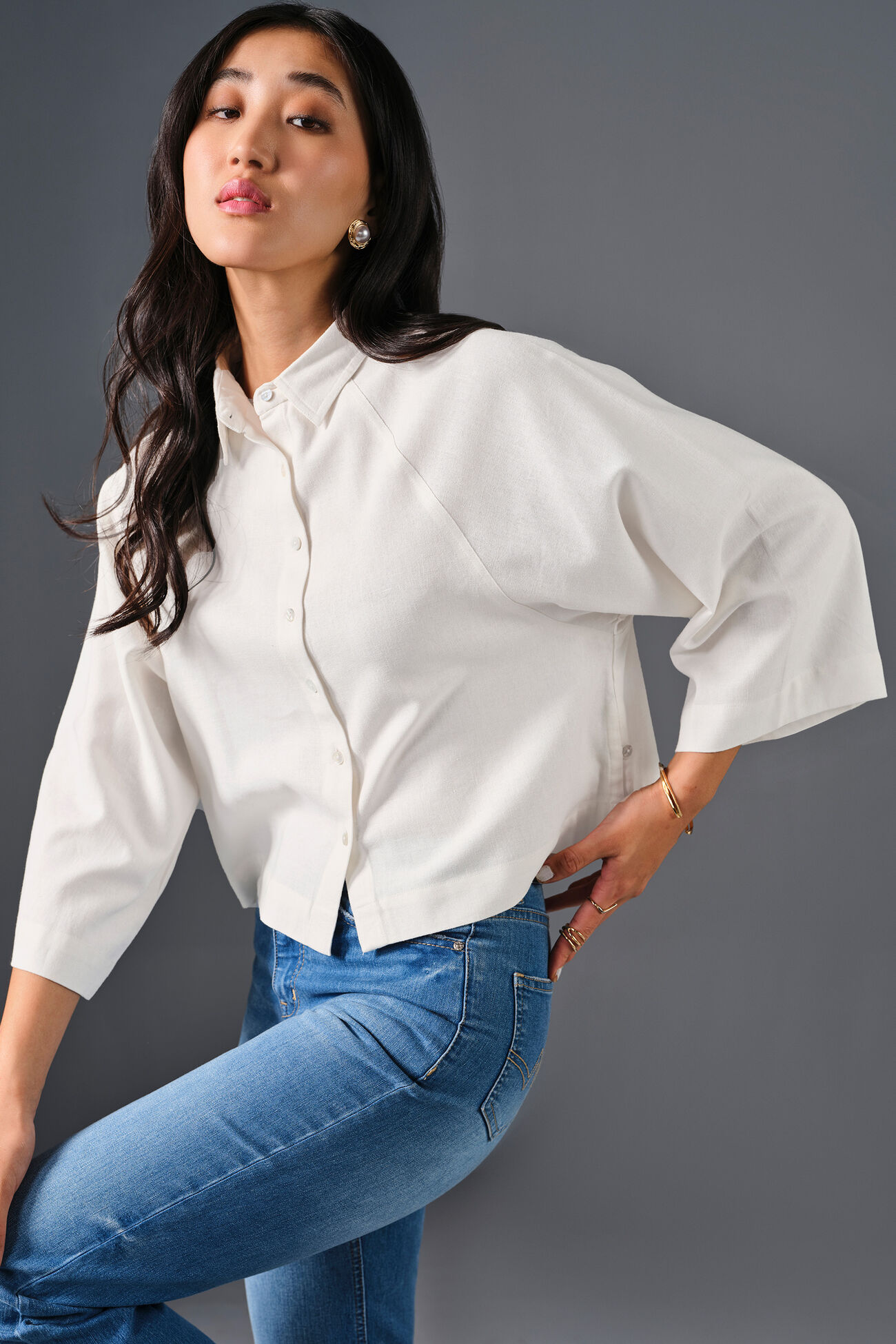 Sway Viscose Shirt, White, image 7